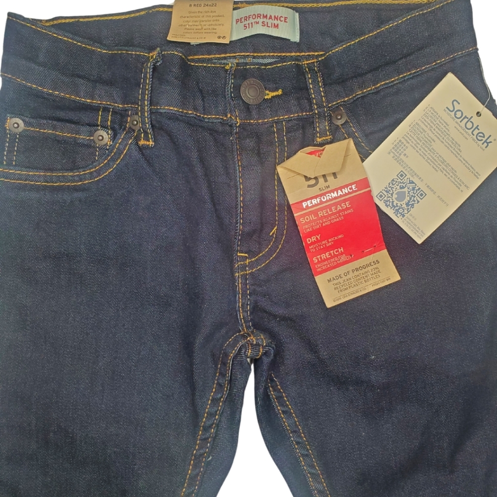 NWT Boys Levi's Denim 511 Slim Jeans - Picture 6 of 6
